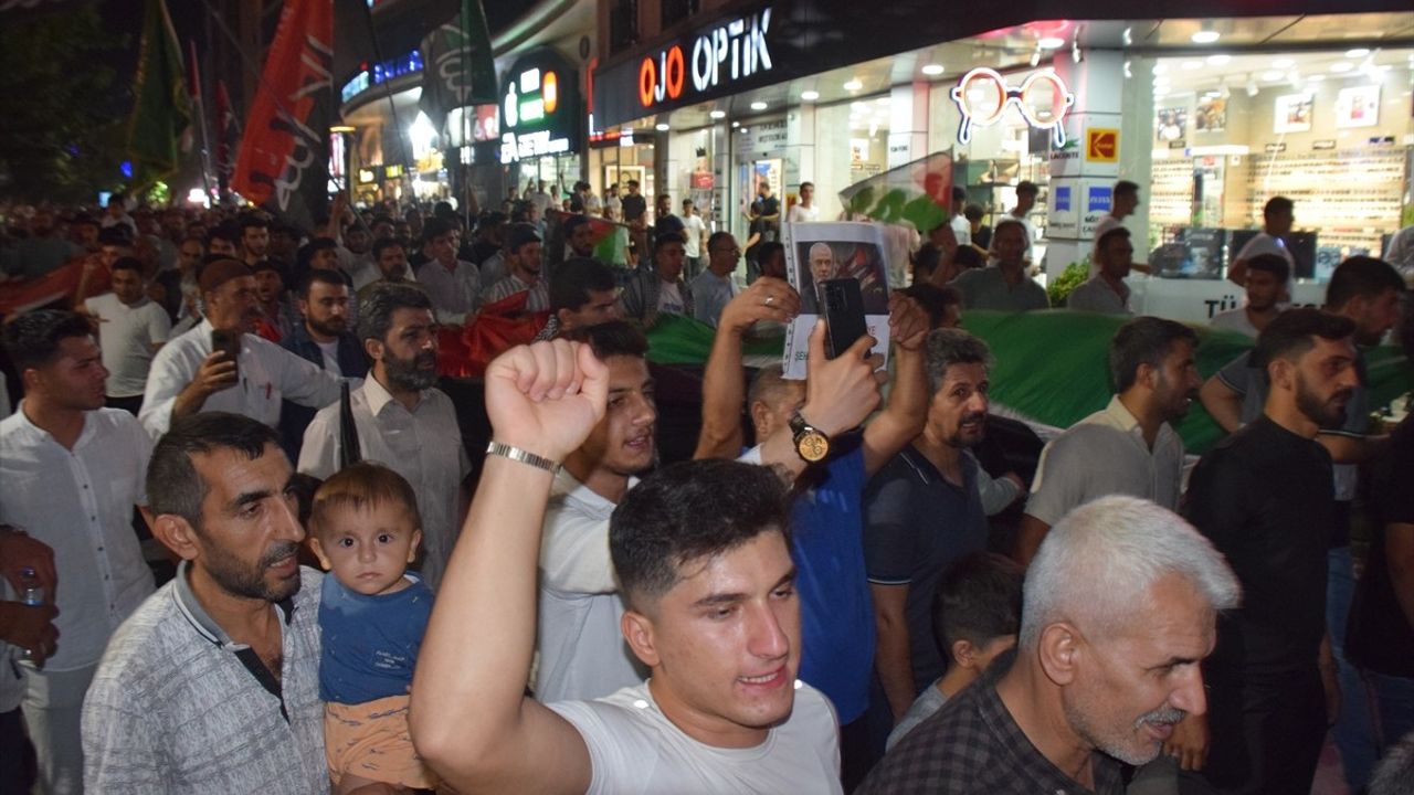 Batman'da İsmail Heniyye Suikastı Protestosu