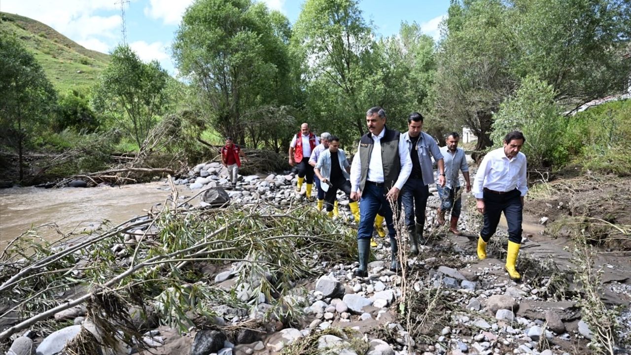 Erzurum'daki Sel Felaketi Sonrası Zarar Tespit Çalışmaları Başlatıldı