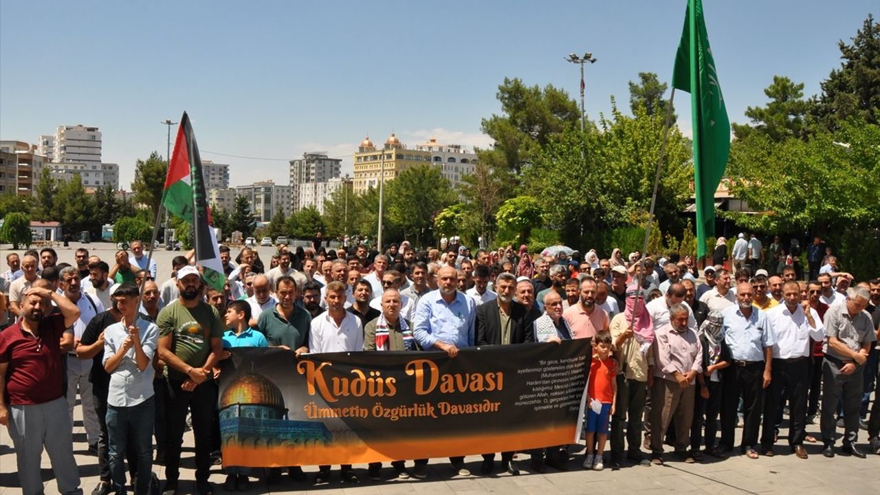 Mardin'de Gazze'ye Yönelik Saldırılar Protesto Edildi