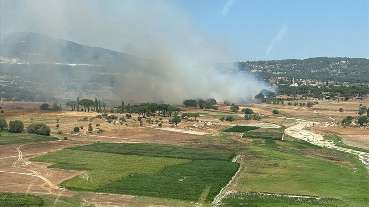 Milas'ta İkinci Orman Yangınına Hızla Müdahale Ediliyor