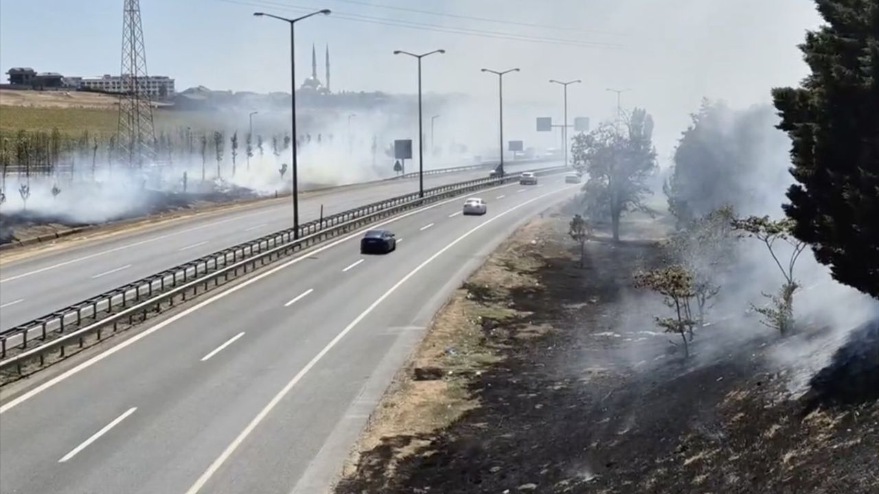 Silivri'de Otluk Alanda Yangın