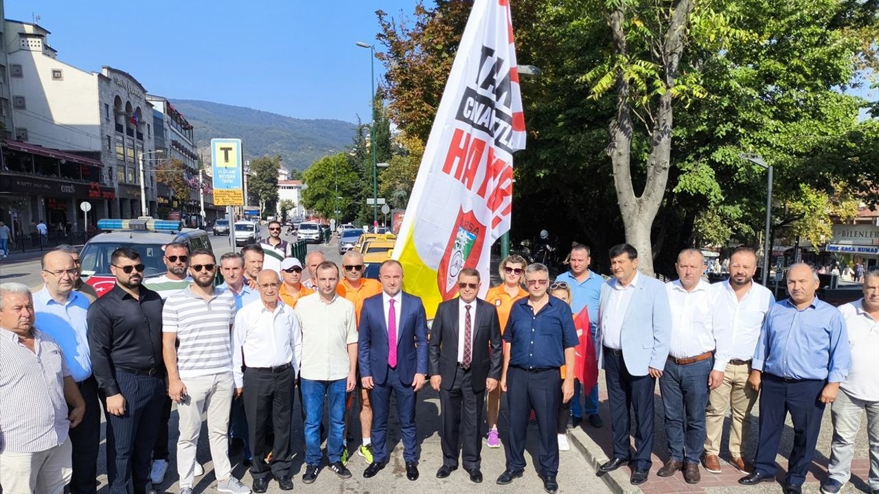 Bursa'da Taksicilere Şiddete Karşı Farkındalık Koşusu Gerçekleşti