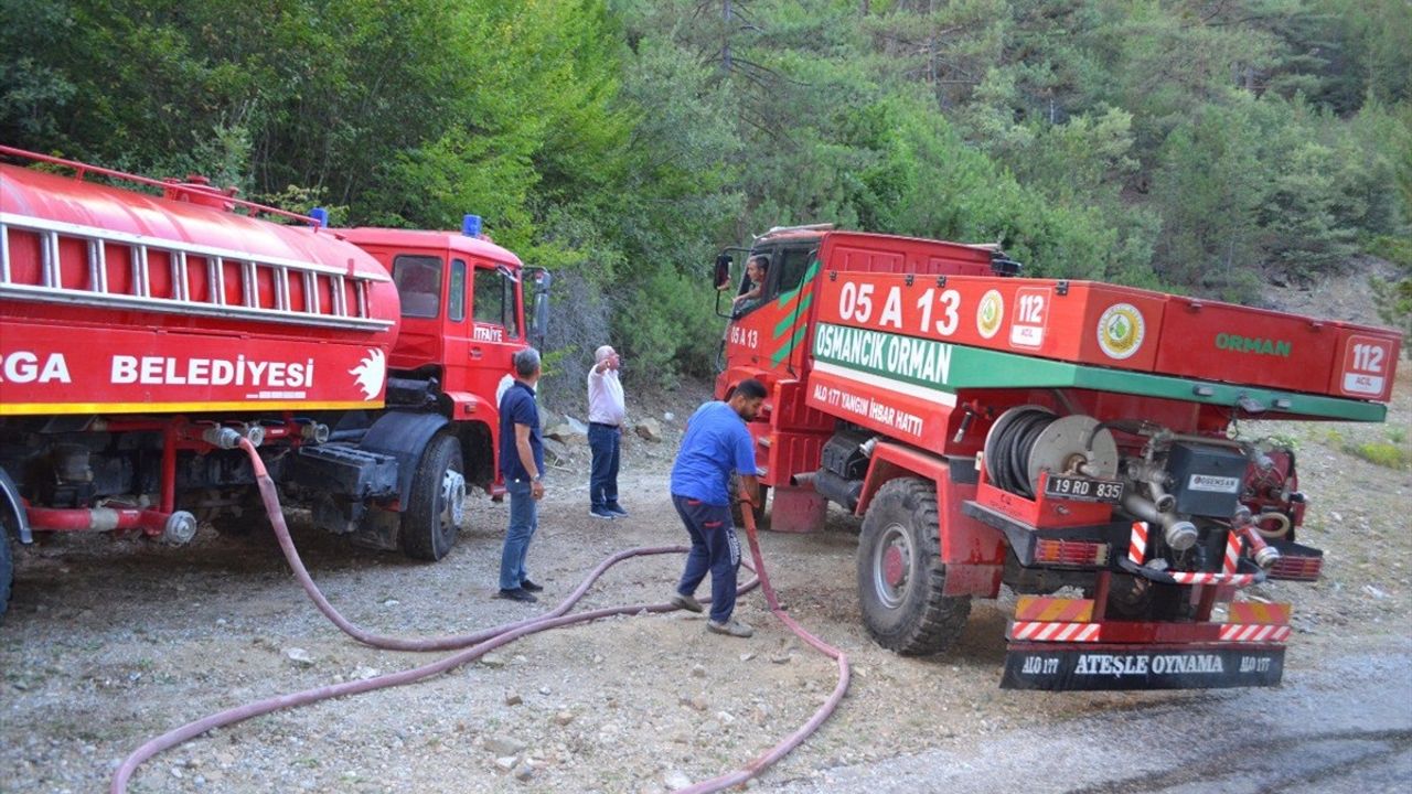 Çorum'da Orman Yangını Kontrol Altına Alındı