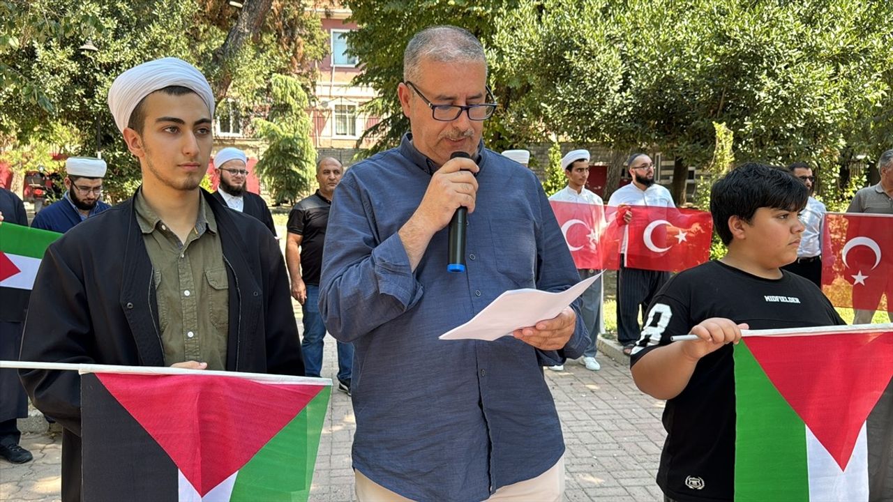 Kırklareli'nde İsmail Heniyye Suikastı Protestosu