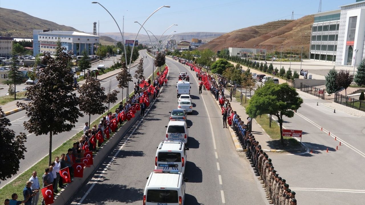 Şehit Polis Memuru Ahmet Şahan, Çankırı'dan Uğurlandı