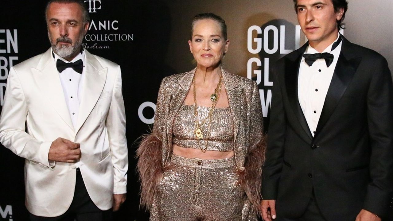 Sharon Stone, Bodrum'da 'Uluslararası İkon Ödülü'nü Aldı