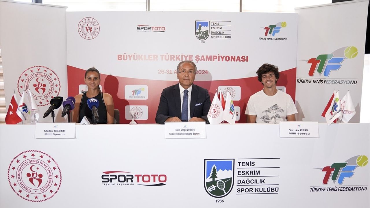 Türkiye Büyükler Tenis Şampiyonası Başlıyor