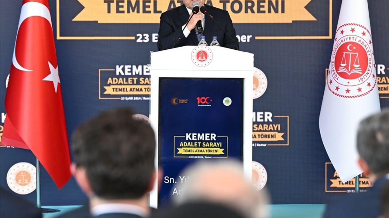 Adalet Bakanı Tunç, Kemer Adalet Sarayı'nın Temelini Attı