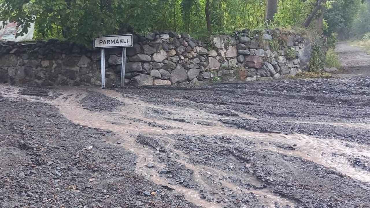 Artvin'de Sağanak Yağışlar Taşkın ve Heyelanlara Neden Oldu