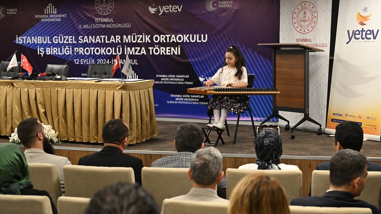 İstanbul'un İlk Müzik Ortaokulu ile YETEV Arasında İşbirliği Protokolü İmzalandı