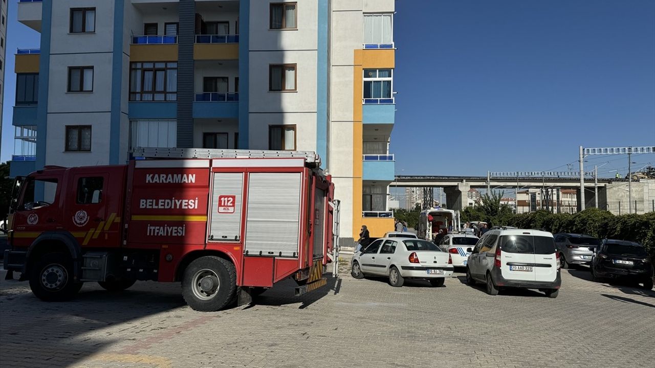 Karaman'da Asansör Boşluğuna Düşen Çocuk Hastaneye Kaldırıldı