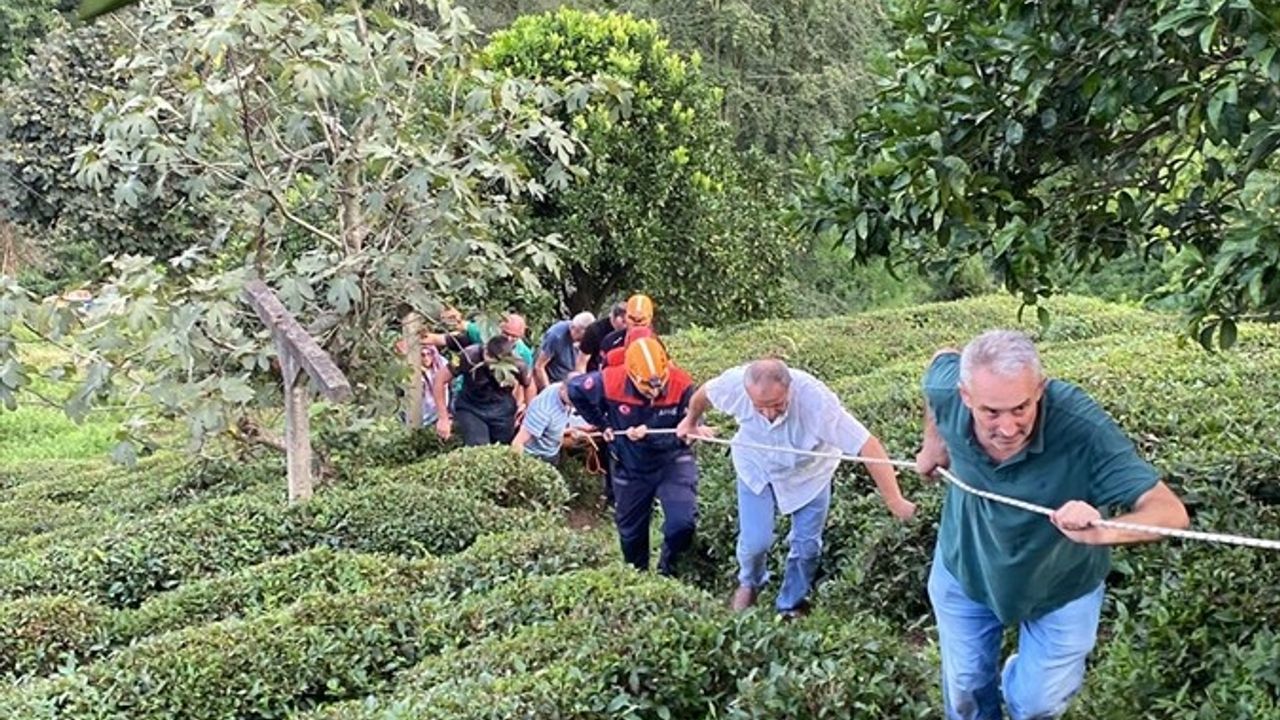 Rize'de Teleferik Kazası: Çay Bahçesine Atlayan Kadın Yaralandı