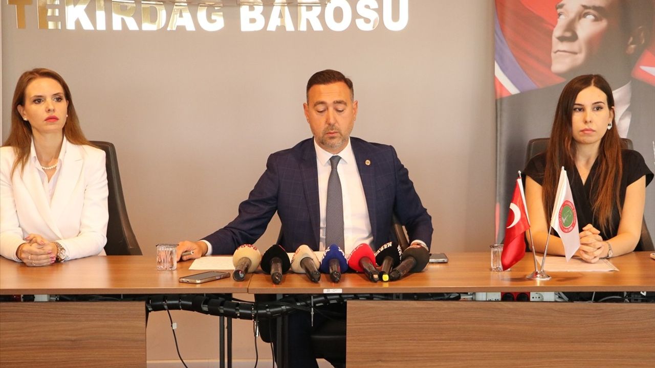 Tekirdağ Baro Başkanı'ndan Cinsel İstismar İle İlgili Açıklama