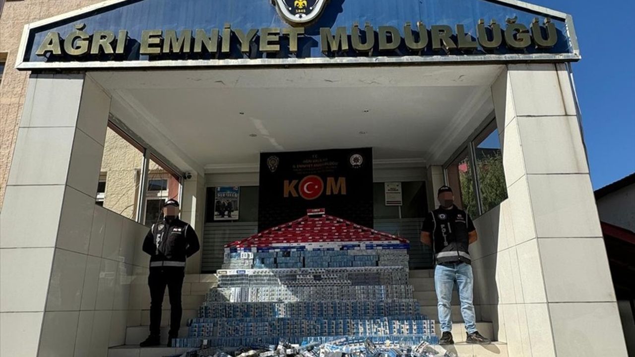 Ağrı'da Kaçak Sigara Operasyonu: 18 Bin Paket Ele Geçirildi