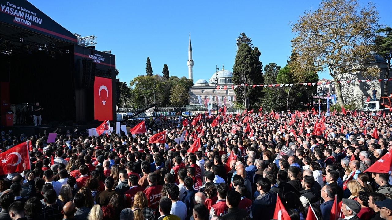 CHP'den Teröre ve Şiddete Karşı Miting: Birlik Mesajı