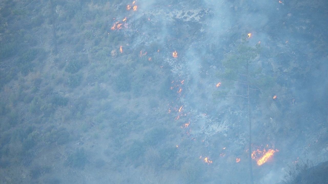 Dalaman'daki Orman Yangınına Müdahale Devam Ediyor