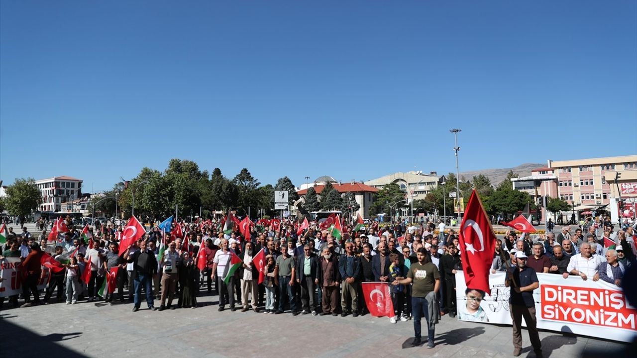 Doğu Anadolu Bölgesi'nde Filistin'e Destek Gösterileri