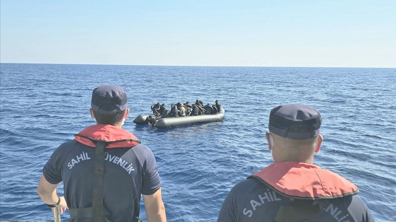 Fethiye Açıklarında Düzensiz Göçmen Operasyonu