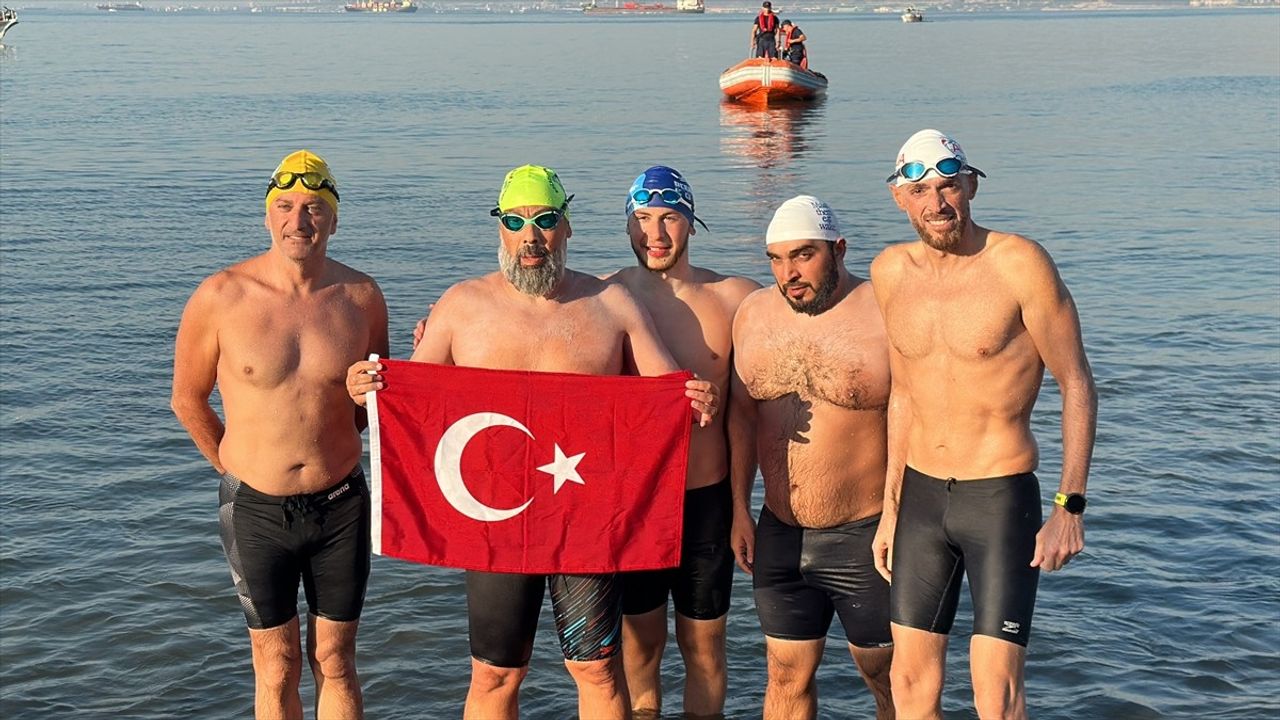 İskenderun Körfezi Açık Deniz Yüzme Maratonu Tamamlandı