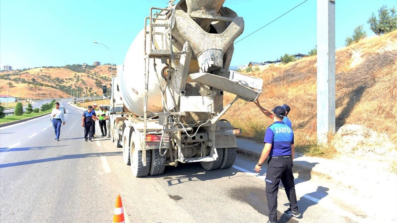 Kahramanmaraş'ta Beton Mikserine Ceza Verildi