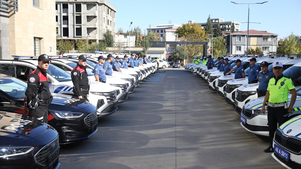 Kahramanmaraş'ta Polis Araçları Hizmete Alındı