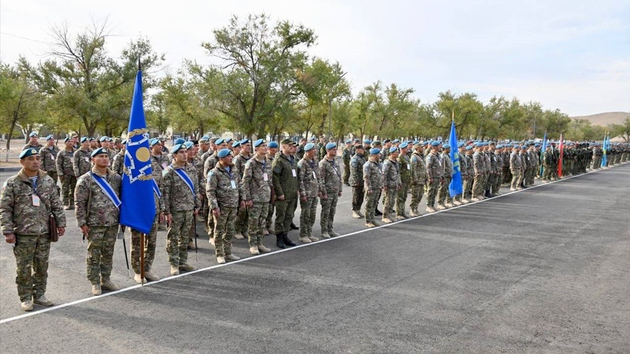 Kazakistan'da KGAÖ Barış Güçleri 'Sarsılmaz Kardeşlik-2024' Tatbikatı Başladı