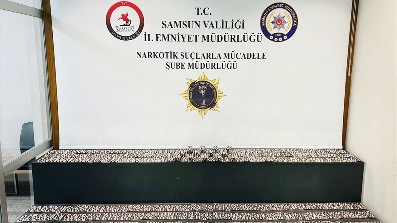 Samsun'da Sentetik Ecza Hapı Operasyonu