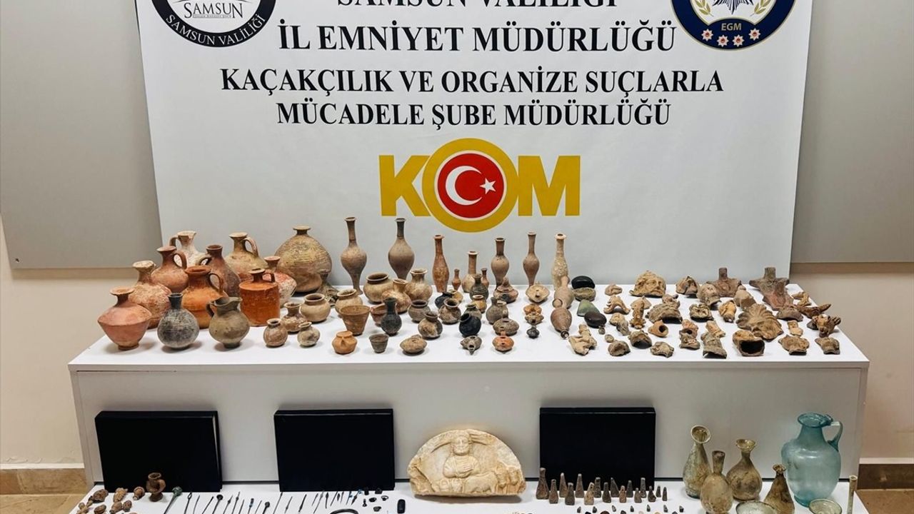 Samsun'da Tarihi Eser Kaçakçılığı Operasyonu: 1 Gözaltı