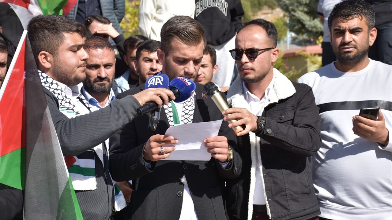 Şırnak'ta Öğrencilerden Gazze Protestosu