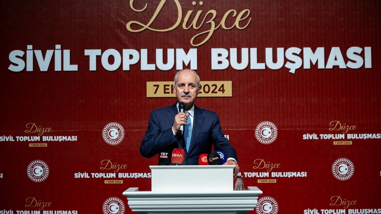 TBMM Başkanı Kurtulmuş'tan Düzce'de Önemli Açıklamalar