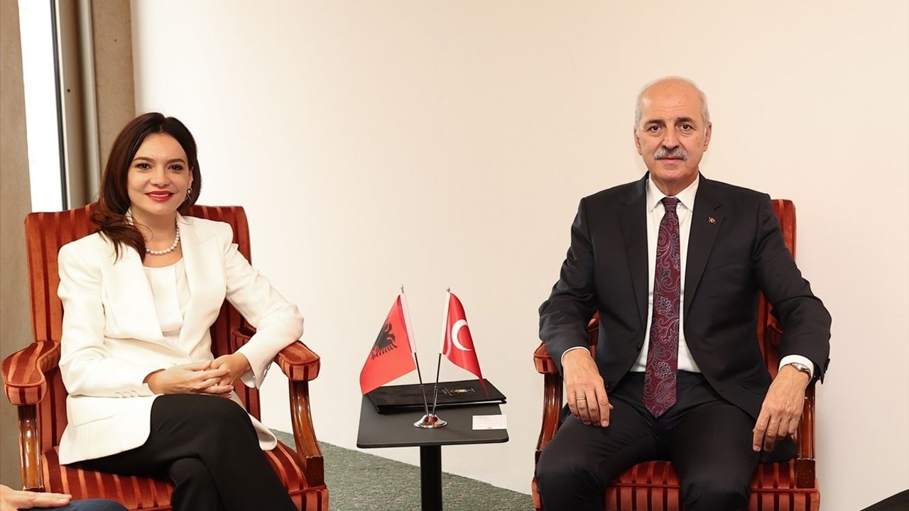 TBMM Başkanı Numan Kurtulmuş ve Arnavutluk Meclis Başkanı Elisa Spiropali'den Tarihi Görüşme