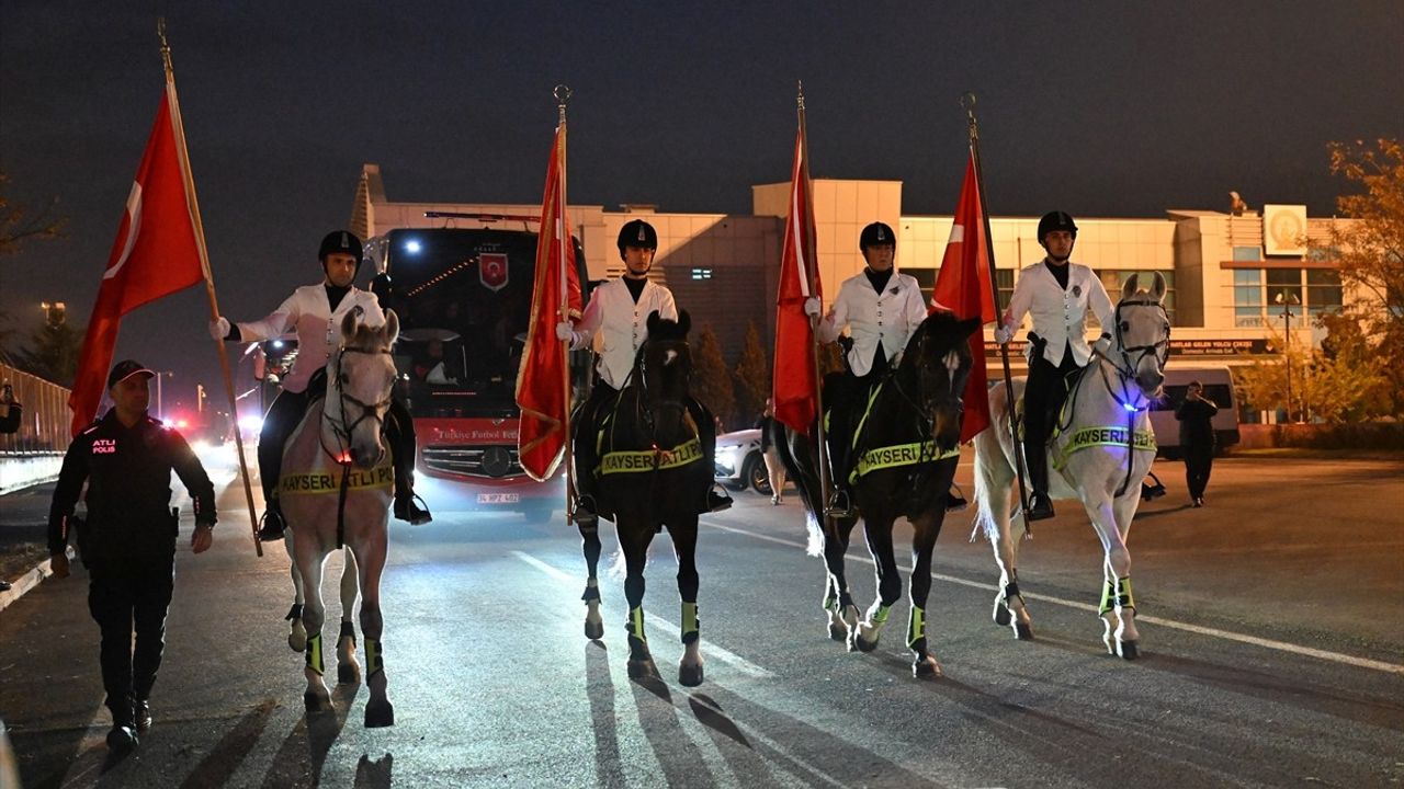 A Millî Takım Kayseri'ye Gelişini Gerçekleştirdi