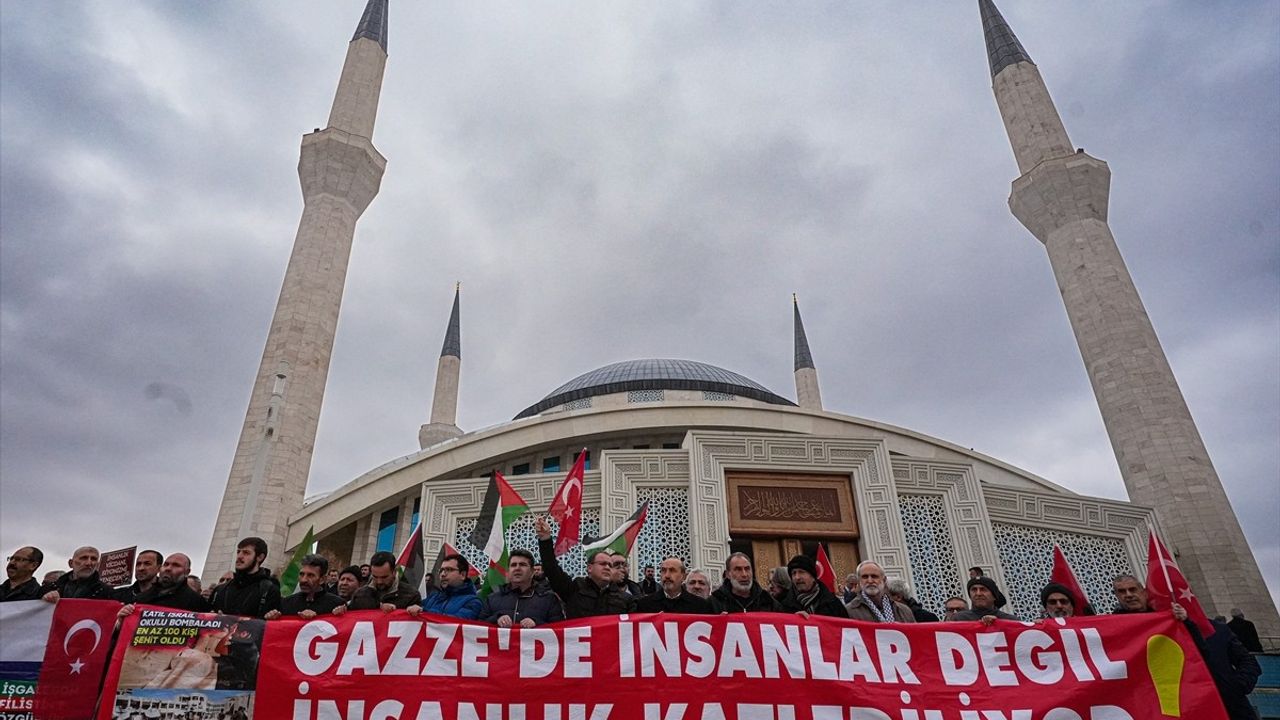 Ankara'da Filistin İçin Dayanışma Eylemi