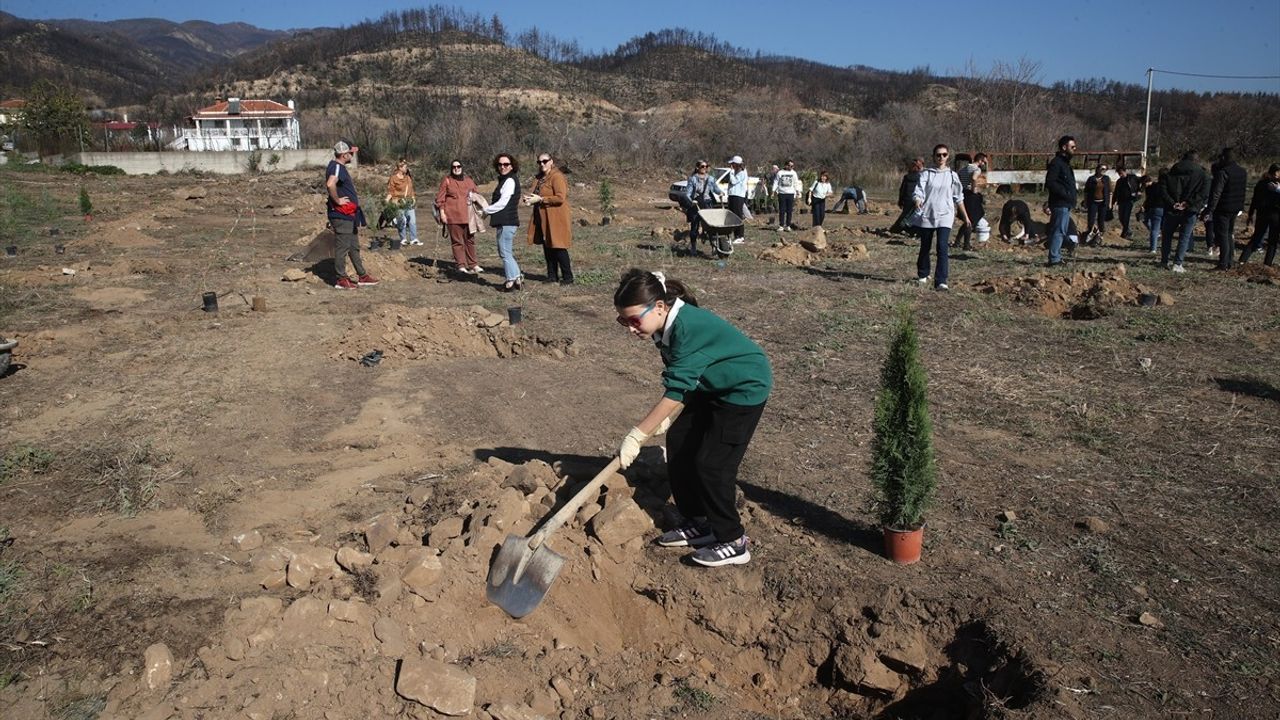 Batı Trakya Türkleri Yangın Mağdurlarına Fidan Dikarak Destek Oluyor