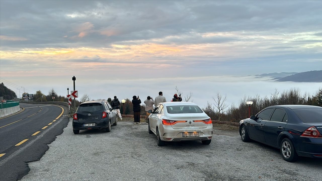 Bolu Dağı'nda Sürücülere Eşsiz Manzaralar Sunuluyor