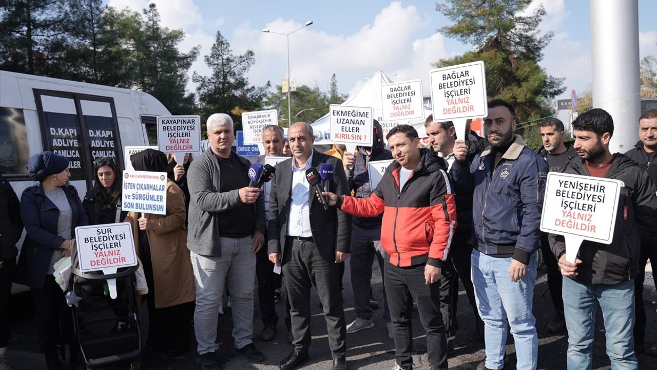 Diyarbakır'da Çalışanların Eylemi Devam Ediyor