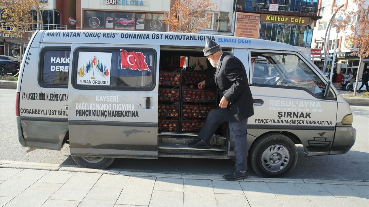 Elmacı Dede'den Hakkari'ye Destek Eli