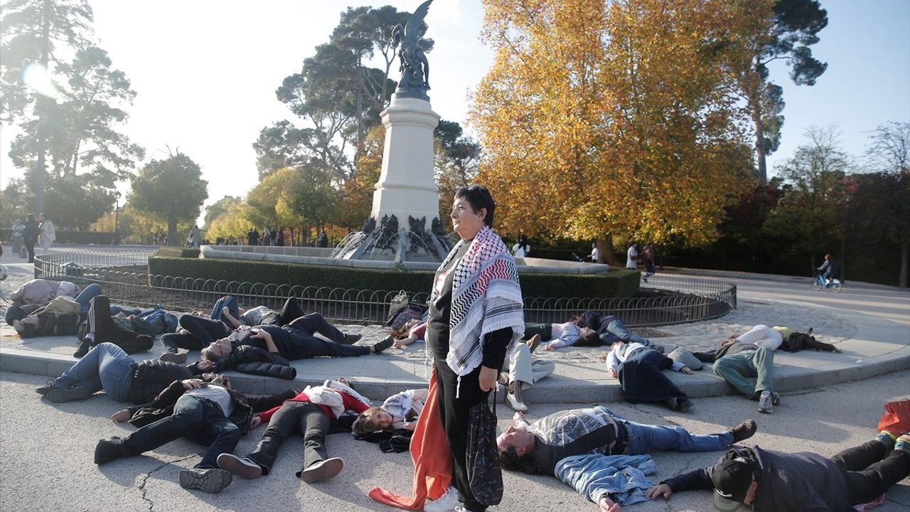 Madrid'de Filistin'e Destek Gösterisi: Provokasyon Başarısızlıkla Sonuçlandı