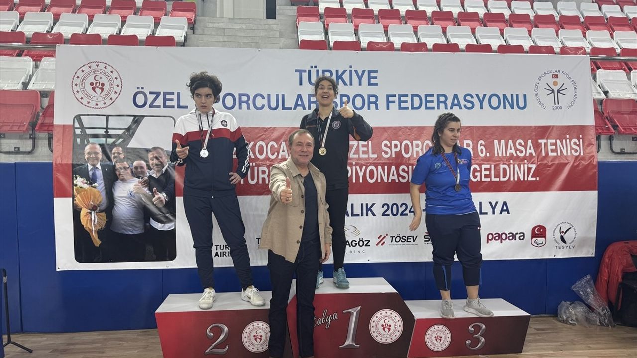 2023 Özel Sporcular Türkiye Masa Tenisi Şampiyonası Antalya'da Başladı