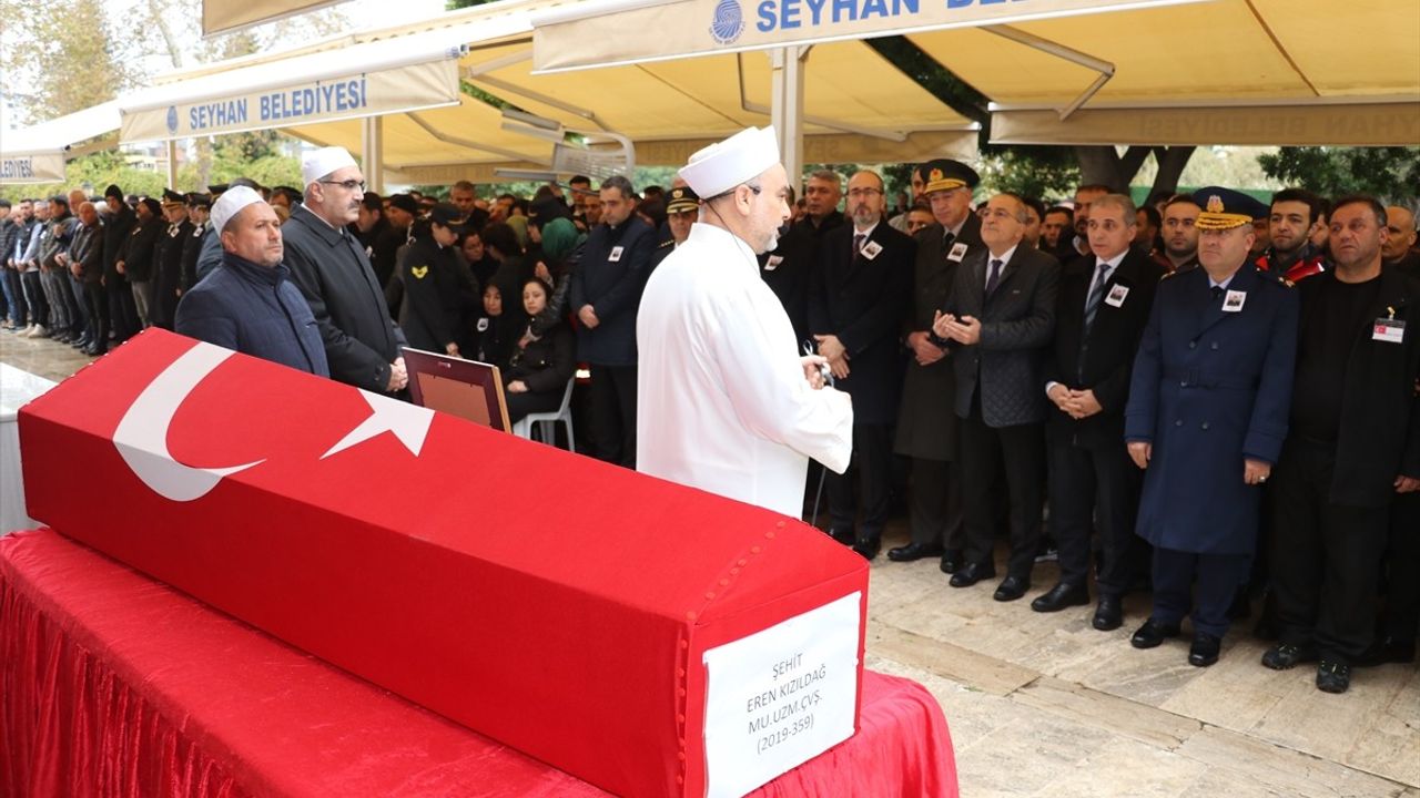 Adana'da Şehit Uzman Çavuş Eren Kızıldağ İçin Tören Düzenlendi