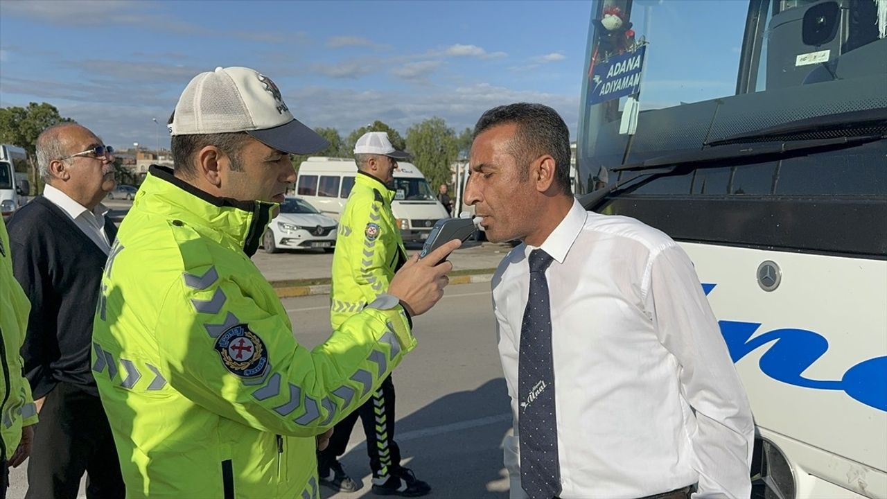 Adana'da Yılbaşı İçin Yolcu Otobüslerinde Denetim Uygulaması