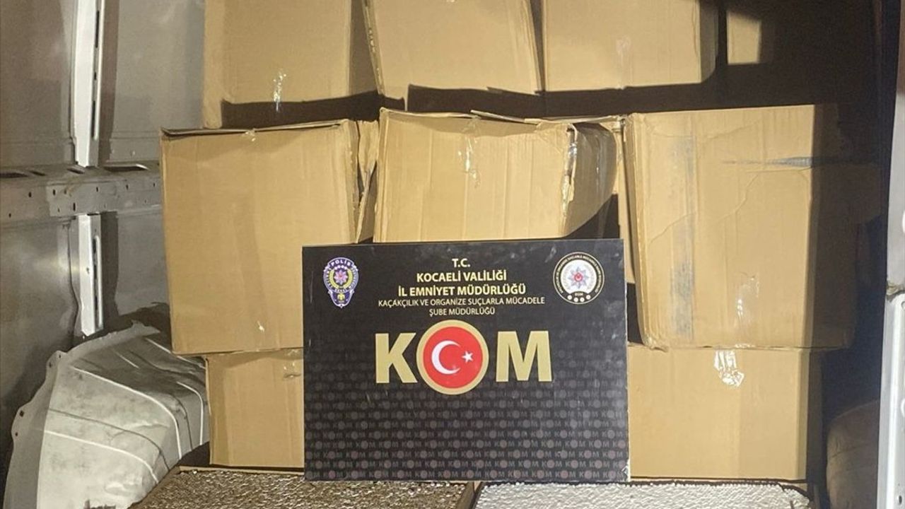 Kocaeli'de Büyük Makaron Ele Geçirildi