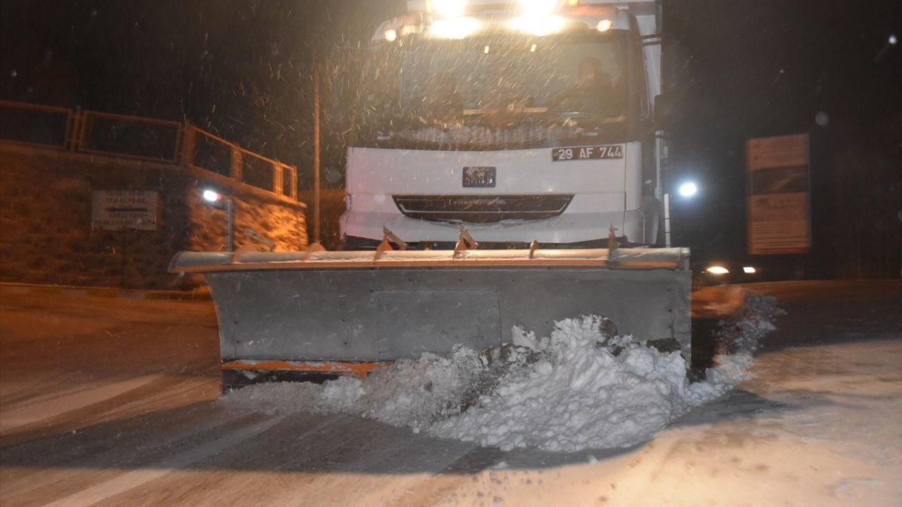 Ordu ve Gümüşhane'de Yoğun Kar Yağışı Etkili Oldu