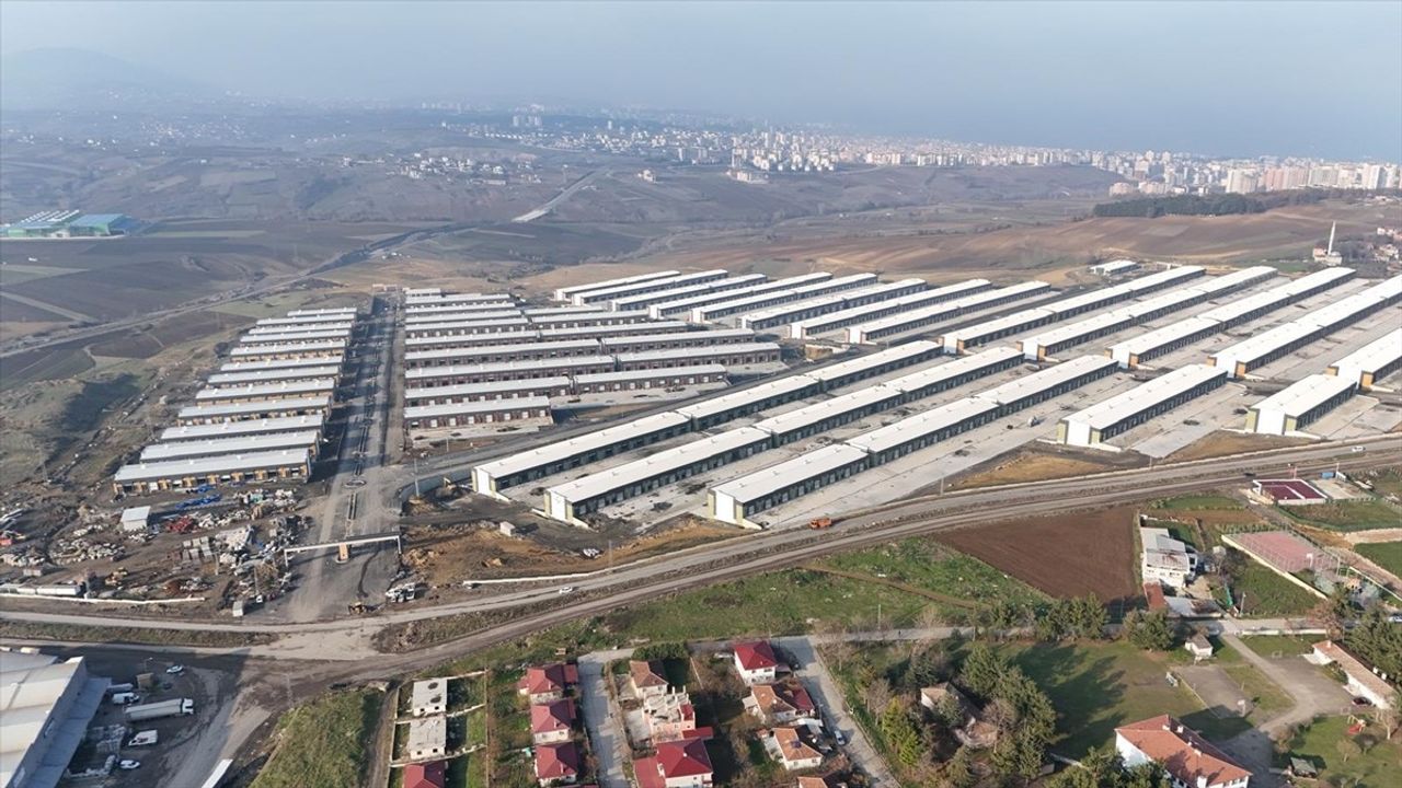 Samsun'da Toybelen Sanayi Sitesi Dükkan Teslimatları Başlıyor