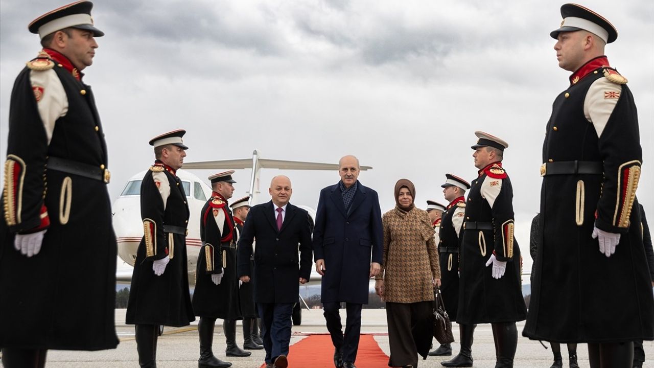 TBMM Başkanı Numan Kurtulmuş, Kuzey Makedonya'daki Resmi Temaslarına Başladı