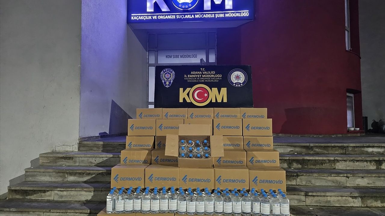 Adana'da Kaçak Alkol Operasyonu