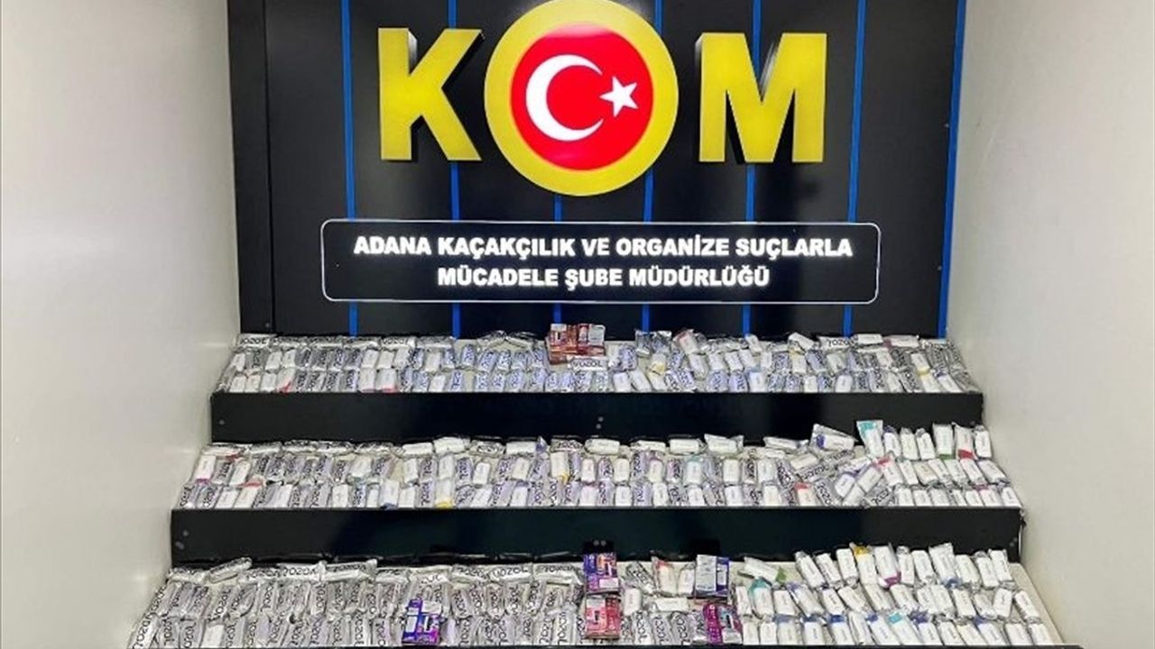 Adana'da Kaçak Elektronik Sigara Operasyonu