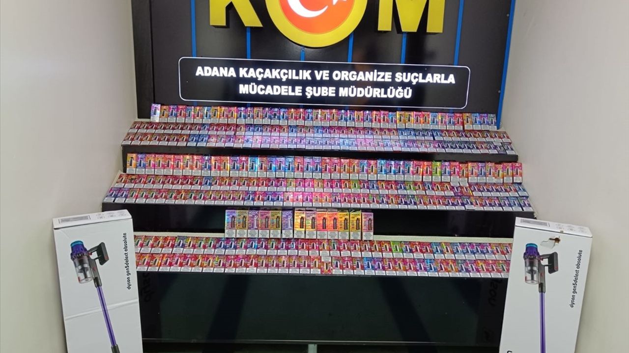 Adana'da Kaçak Elektronik Sigara Operasyonu