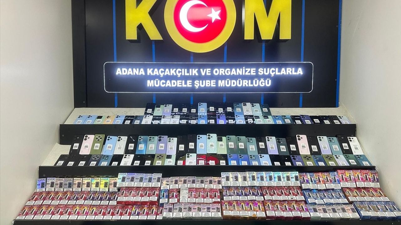 Adana'da Kaçak Elektronik Ürün Operasyonu