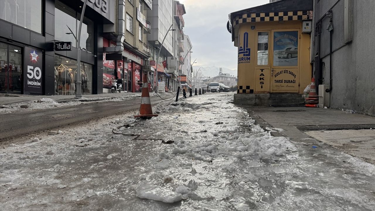 Ağrı ve Erzurum'da Dondurucu Soğukların Etkisi